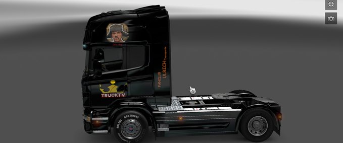 Skins TruckTV Scania  Eurotruck Simulator mod