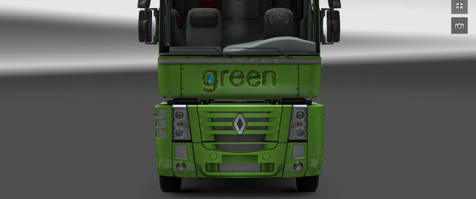 Skins Renault Magnum All Green Eurotruck Simulator mod