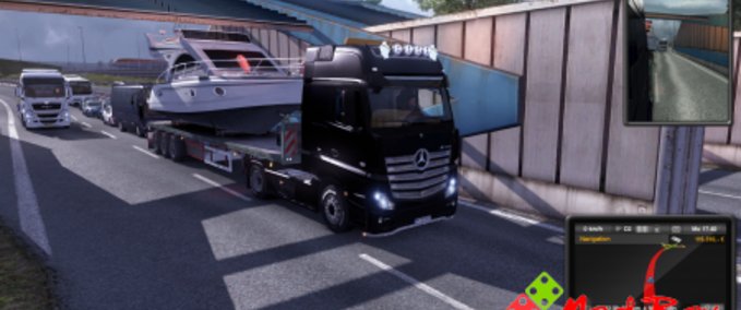 Skins Yachttrailer und Fliegl Holztrailer Eurotruck Simulator mod