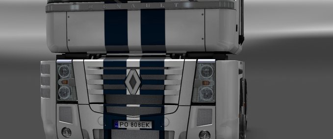 Renault Paint Grill Renault Magnum with template Eurotruck Simulator mod