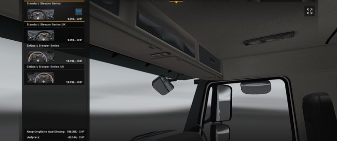 Trucks Niedrige und mittlere Innenraum Eurotruck Simulator mod