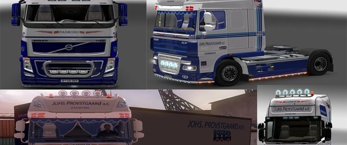 Skins Provstgaard skin Eurotruck Simulator mod