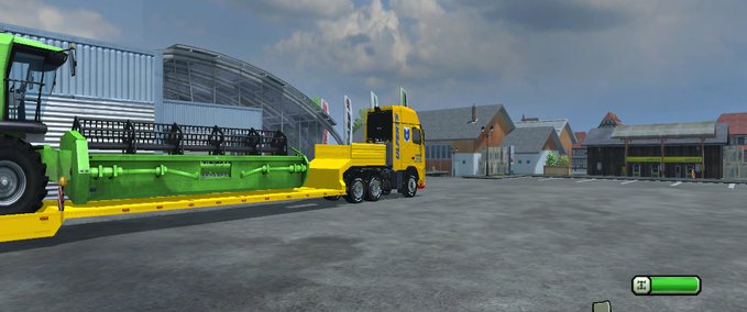 Sonstige Fahrzeuge Tieflader mit Zugmaschine Landwirtschafts Simulator mod