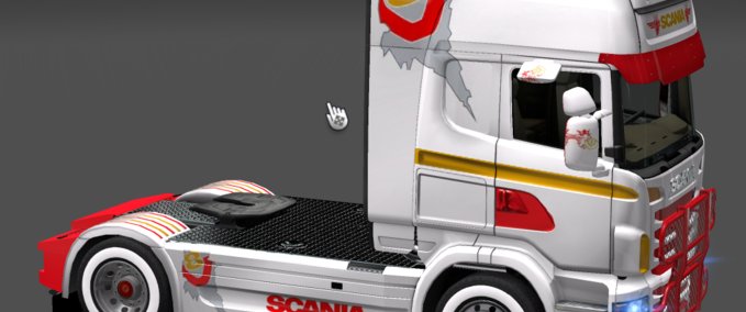 Skins Scania V8 Power Skin Eurotruck Simulator mod