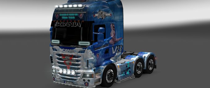 Skins Scania R 1500 V8 Show  Truck Eurotruck Simulator mod