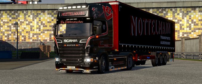 Trucks Nottelmann Pack für den V8 Scania Eurotruck Simulator mod