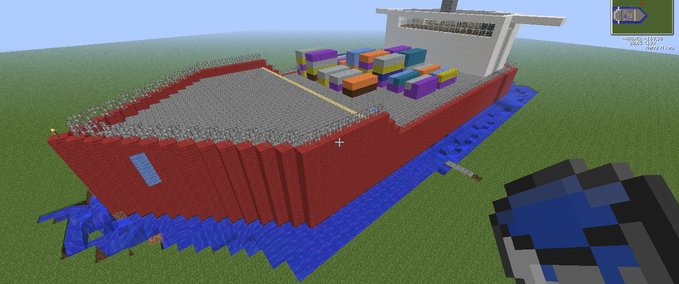 Maps Kleines Fracht Schiff Rohbau Minecraft mod