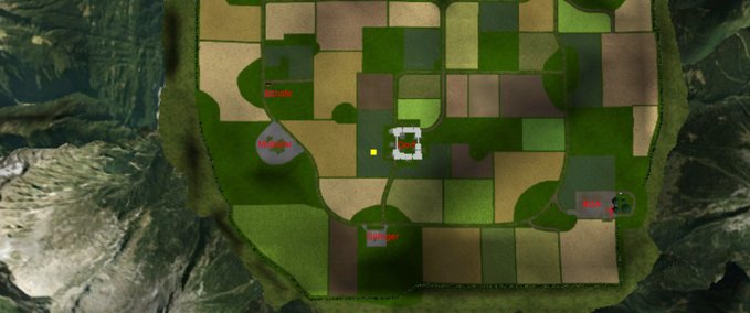 Maps pda map für Sueddeutschlandmap Landwirtschafts Simulator mod