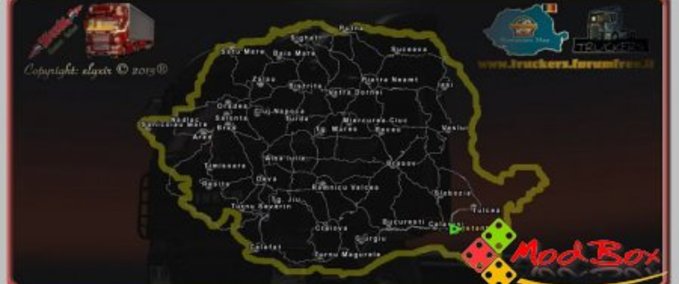 Maps Romania map Eurotruck Simulator mod