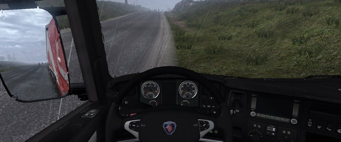 Interieurs Scania Interior schwarz Eurotruck Simulator mod