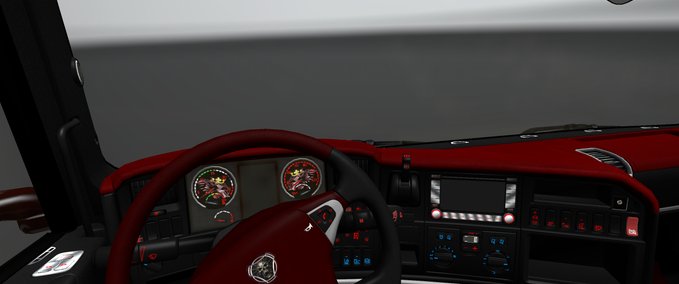 Interieurs Scanias dunkle Seite Eurotruck Simulator mod