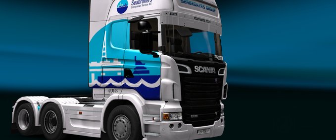 Scania Scania V8 Seabrokers Group Eurotruck Simulator mod