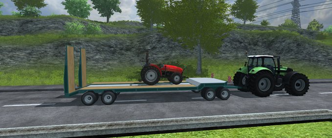 Drehschemel Tieflader Landwirtschafts Simulator mod