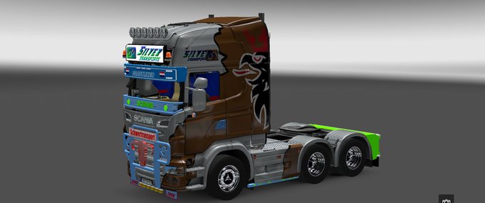 Scania Silver Transporte Eurotruck Simulator mod