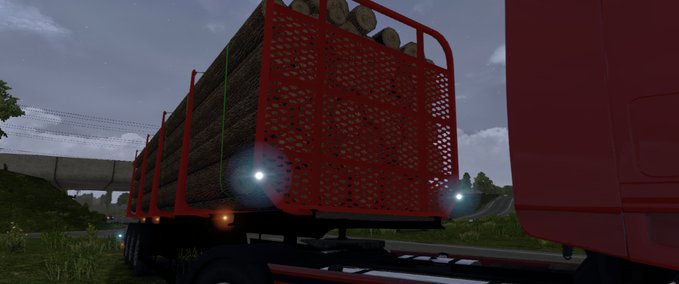 Log trailer red Mod Image