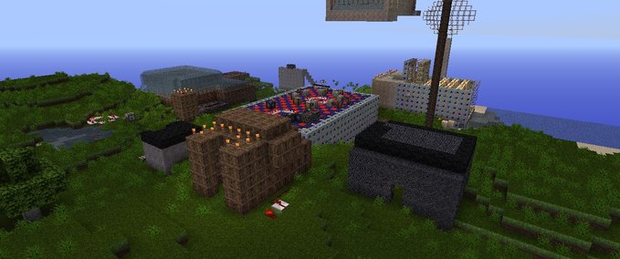 Maps Hafen mit Häuser Minecraft mod