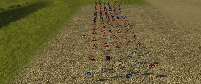 Objekte Roadsign Kit Part Landwirtschafts Simulator mod