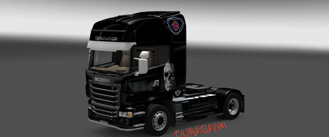 Skins TERMINATOR skin for Scania Eurotruck Simulator mod