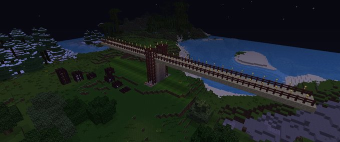 Maps Ein kleiner Sreenshot der von mir gebauten Brücke Minecraft mod