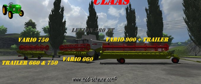 Claas LEXION 580 TT  Mod Image