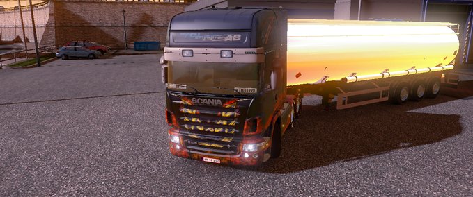 Scania TDL Entreprenad Smokey Eurotruck Simulator mod