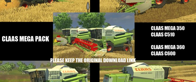 Mega Claas Mega Pack Landwirtschafts Simulator mod