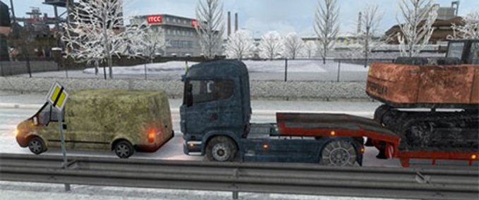 Tools Winter Mod mit Schneeketten für LKW und Trailer Eurotruck Simulator mod