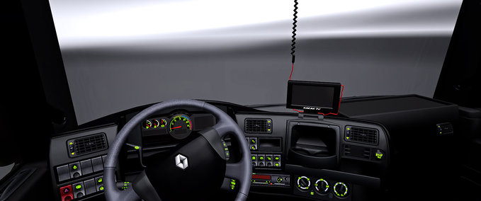 Interieurs Renault Magnum Interior GPS Eurotruck Simulator mod