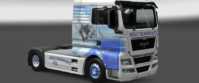 Skins MAN TGX WOLF TRANSPORTE Eurotruck Simulator mod