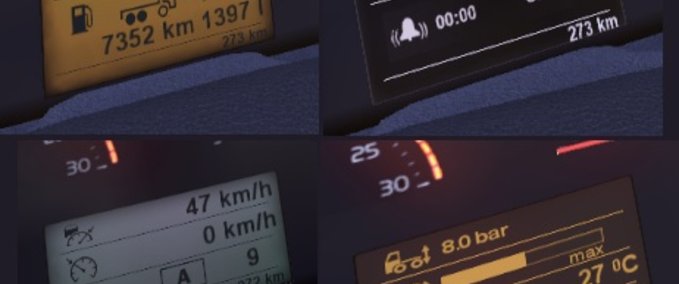 Mods VOLVOS NEUE DISPLAY  Eurotruck Simulator mod
