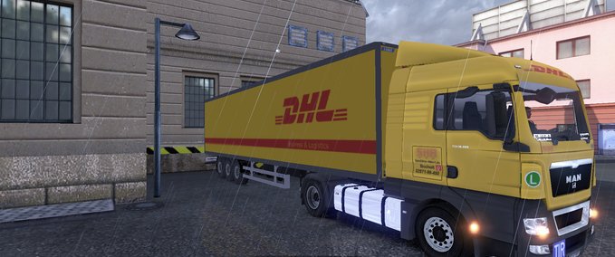 MAN  DHL Skin MANTGX XL Eurotruck Simulator mod