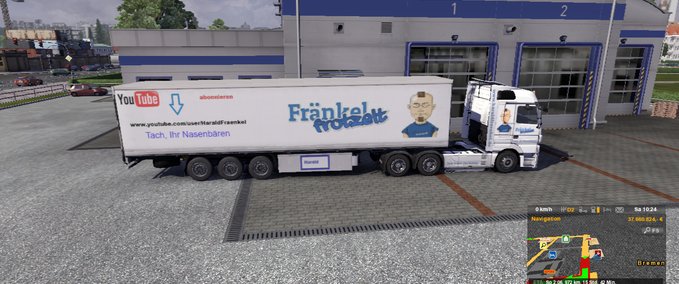 Trailer Harald Fränkel Werbe Trailer Eurotruck Simulator mod