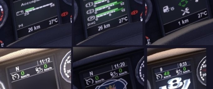 Mods SCANIA NEUE DISPLAY  Eurotruck Simulator mod