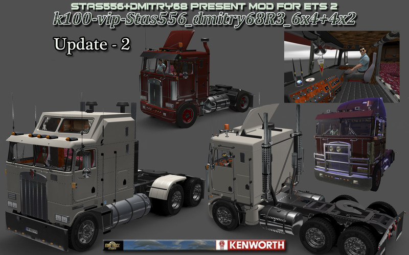 ETS2: Kenworth K100 v 2.0 Kenworth Mod für Eurotruck Simulator 2