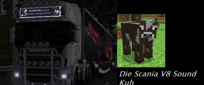 Mods Scania V8 Sound Kuh Minecraft mod