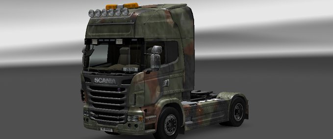 Skins Camouflage skin for scania Eurotruck Simulator mod