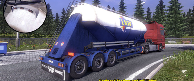 Trailer Cement Cistern 2 Eurotruck Simulator mod
