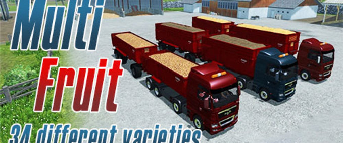 Auflieger KRAMPE BS 900 PACK MULTIFRUIT Landwirtschafts Simulator mod