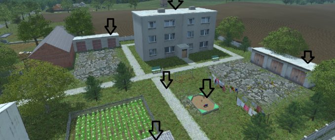 Objekte Old big house Landwirtschafts Simulator mod