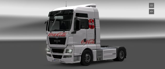 Skins Coca Cola für den MAN Eurotruck Simulator mod
