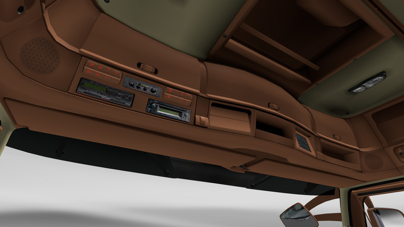 Ets 2: actros interior braun beige mit navi v 1.2 interieurs mod ... Bilder in braun beige
