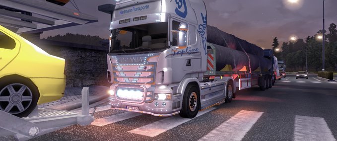 Skins HartmannTransporte Skin für Scania Topline Eurotruck Simulator mod