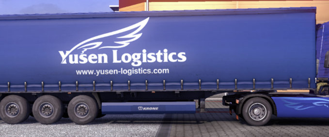Skins Yusen Logistics Trailer skin Eurotruck Simulator mod