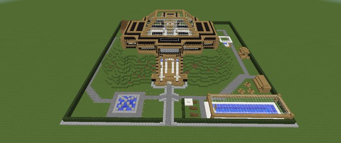 Maps Villa mit Umgebung Minecraft mod