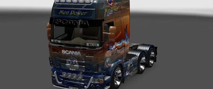 Skins Scania Showtruck Men Power Eurotruck Simulator mod