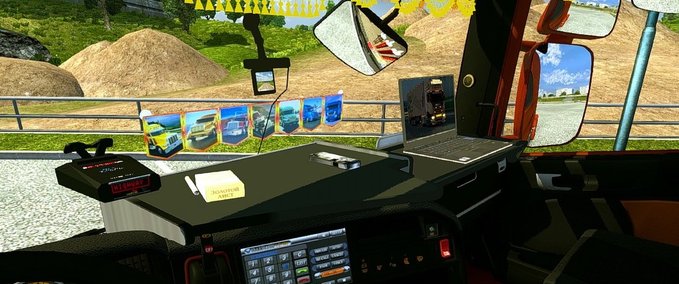 Interieurs Scania Interiro Zubehör  Eurotruck Simulator mod