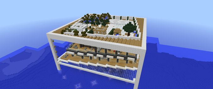Maps Große Wasser Villa Minecraft mod
