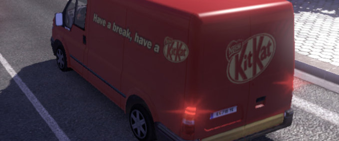 Skins Transit Skin Kit Kat  Eurotruck Simulator mod