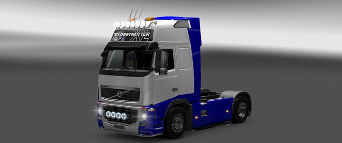 Skins Volvo FH Skin Blue White  Eurotruck Simulator mod