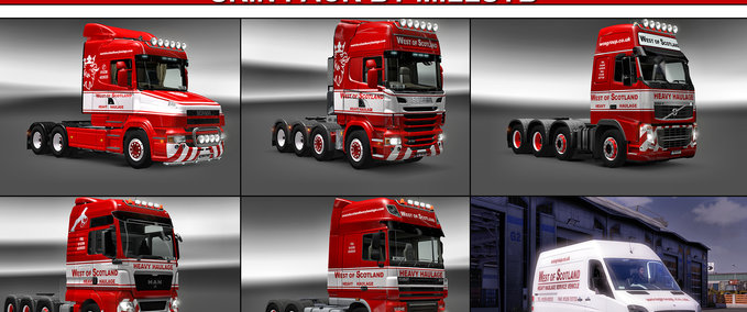 Trucks West Of Scotland Skin   Eurotruck Simulator mod